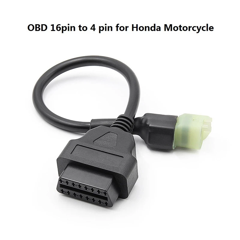 Compatible OBD2 to 4 Pin Diagnostic Adapter Cable Motorcycle Fault Detection Parts for Honda Motorbikes