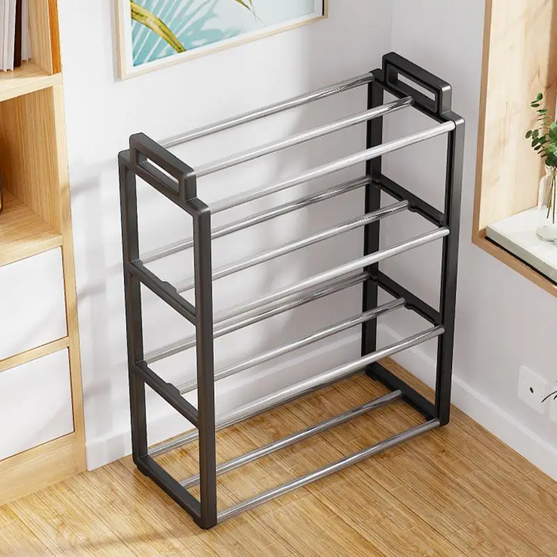 Shoe Rack For Dorm Four Layers Shoe Rack Closet Standing Shoe Rack Breathable Shoe Shelf Organizer Shoe Storage Rack For