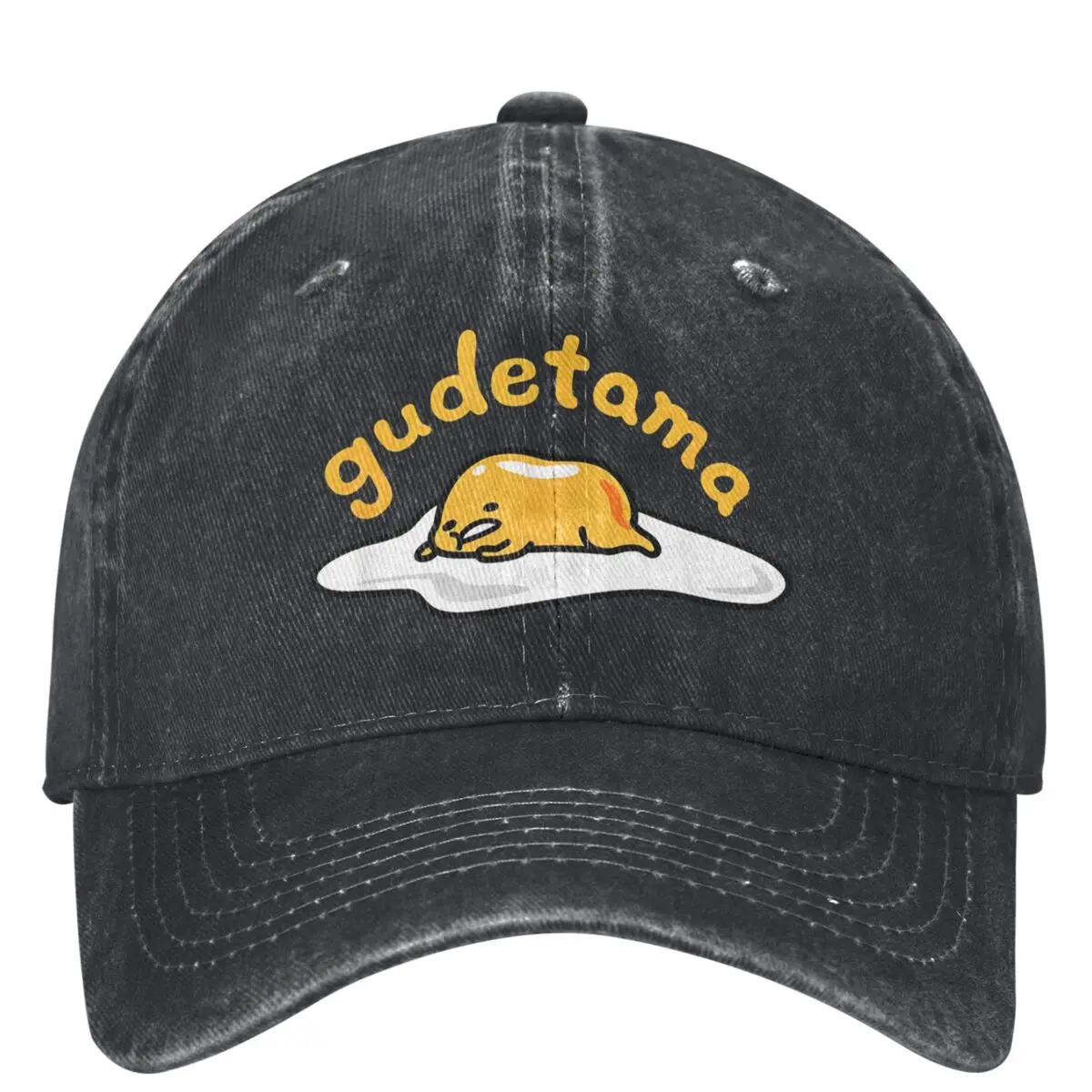 Gudetama The Lazy Egg Logo Baseball Cap Running Hippie Wholesale Hip Hop Dad Hats Unisex Men Street Style Sunscreen Snapback Cap