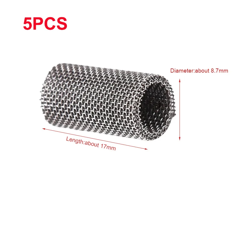 5pc FeCrAl Parking Heater Glow Plug Strainer Screen Felts Filter 252069100102 For Eberspacher Airtronic D2 / D4 12v 24v