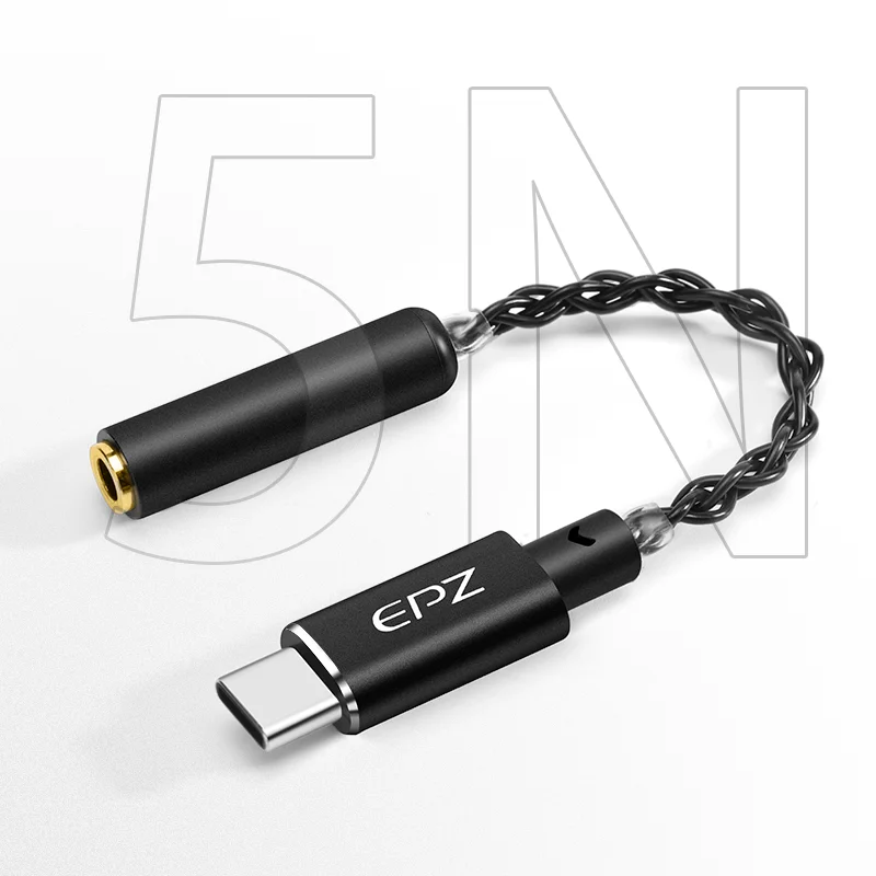 EPZ TP11 Усилитель для наушников ЦАП USB типа C к разъему для наушников 3,5 мм Аудиоадаптер 24 бит 196 кГц Цифровой декодер AUX Конвертер