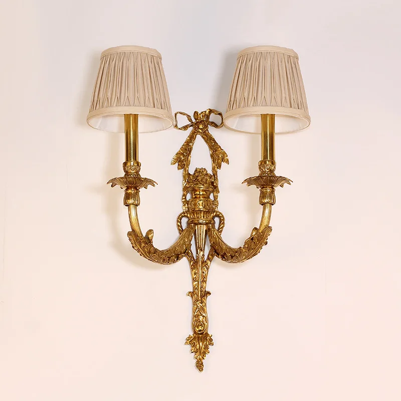 European luxury retro villa living room bedroom bedside corridor aisle