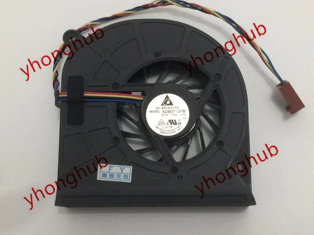 

Delta Electronics KDB0712HB A102 DC 12V 0.45A Server Cooling Fan 4-wire