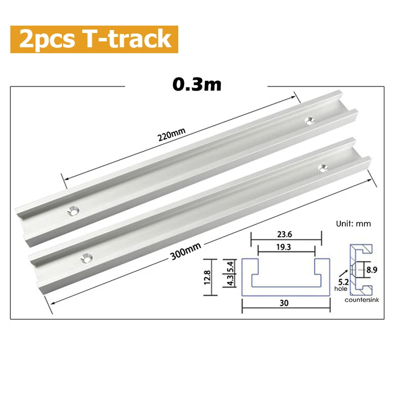 Holzbearbeitung DIY Werkzeug Aluminiumlegierung Gehrungsschiene Holzbearbeitung T-Schiene T-Nut für Tischkreissäge Router Tisch – Detail 17