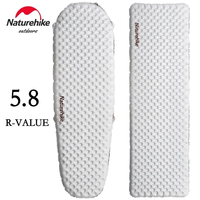 Naturehike Air Mats R Value 5.8 Outdoor Sleeping Pad Ultralight Travel Camping Mattress 1 Person Air Cushion Hiking Trekking