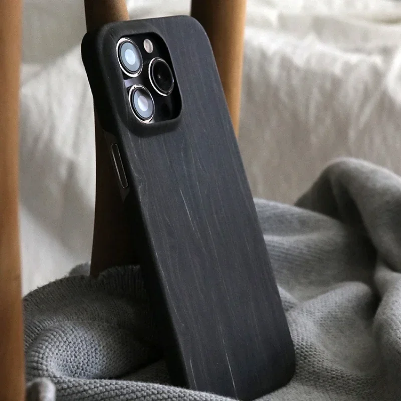 Original Wood Phone Case for iPhone, Drop-proof Protective Shell, Apple Sleeve, Ultra-thin, Solid Wood Protector, Sleek Cover