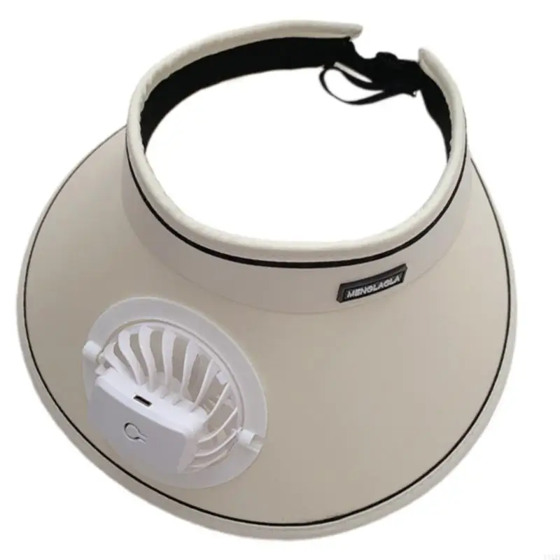 Batterij bediende zonbeschermingshoed met afneembare koelventilator Ademharde hoed