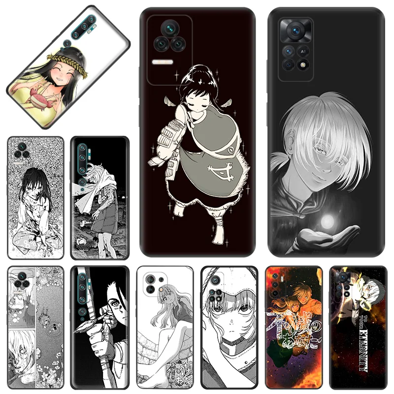 Phone Case for Redmi Note11 Pro 10S 11S 10A 10C Xiaomi 11T 10T Note 10 11 Lite Anime To Your Eternity Soft Black Anti-Drop Cover