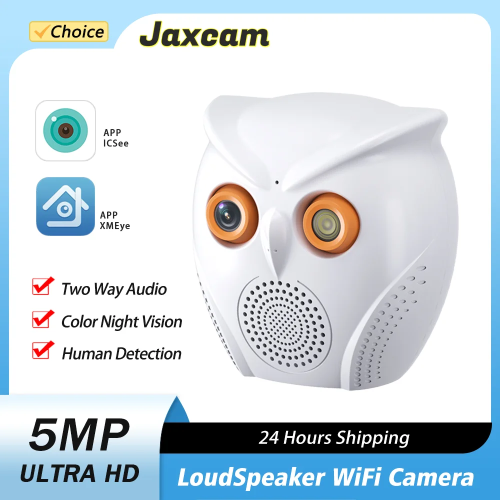 

5MP HD WIFI Camera loudspeaker security protection Wireless Color Night Vision Surveillance Camera Indoor monitor IP Cam iCSee