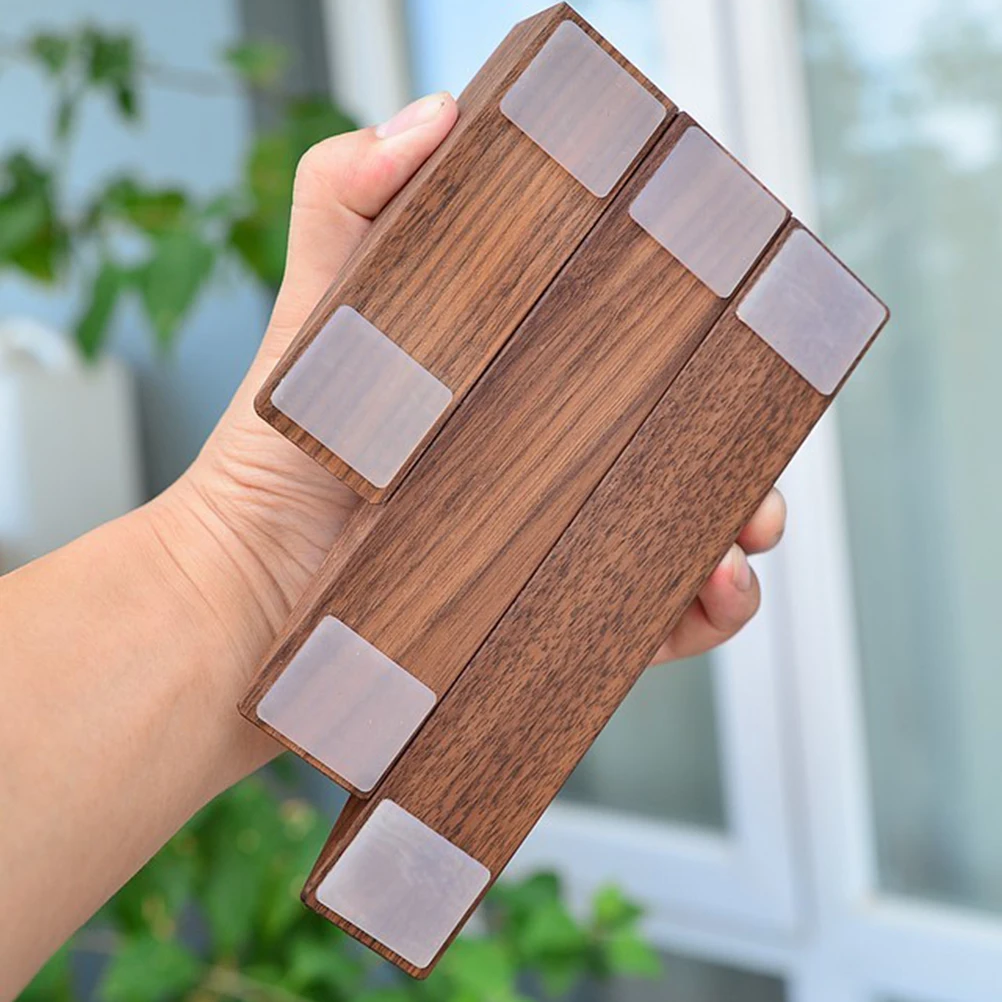 

Solid Wood Door Stopper Walnut PU Ring Compact Lightweight Easy Assembly Disassembly Euramerican Style Home Blocker Tool