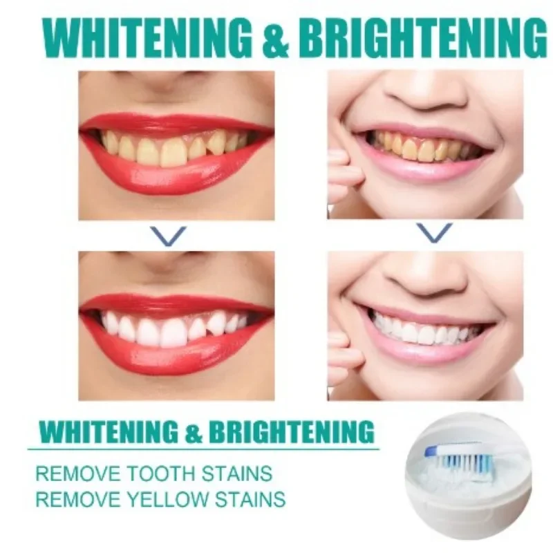 Whitening Tooth Powder Remove Tea Smoke Coffee Stains Teeth Powde Cleaning Tartar Brighten Fresh Breath Oral Hygiene Care Tools