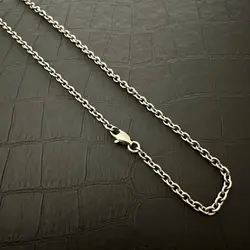 Pure Titanium O-shaped Necklace with A Width of 3mm, Lightweight and Allergy Resistant Thin Chain, Men's and Women's Necklaces