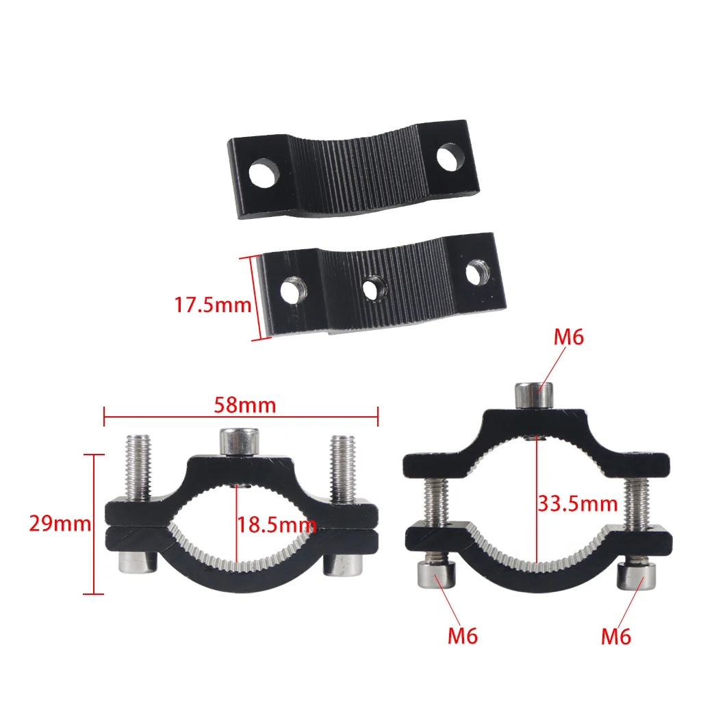 Lenker M6 Feste Schraube Fahrrad Radfahren Clip Clamp Taschenlampe Halterung LED Front Licht Halter Motorrad Fahrrad Zubehör – Detail 4