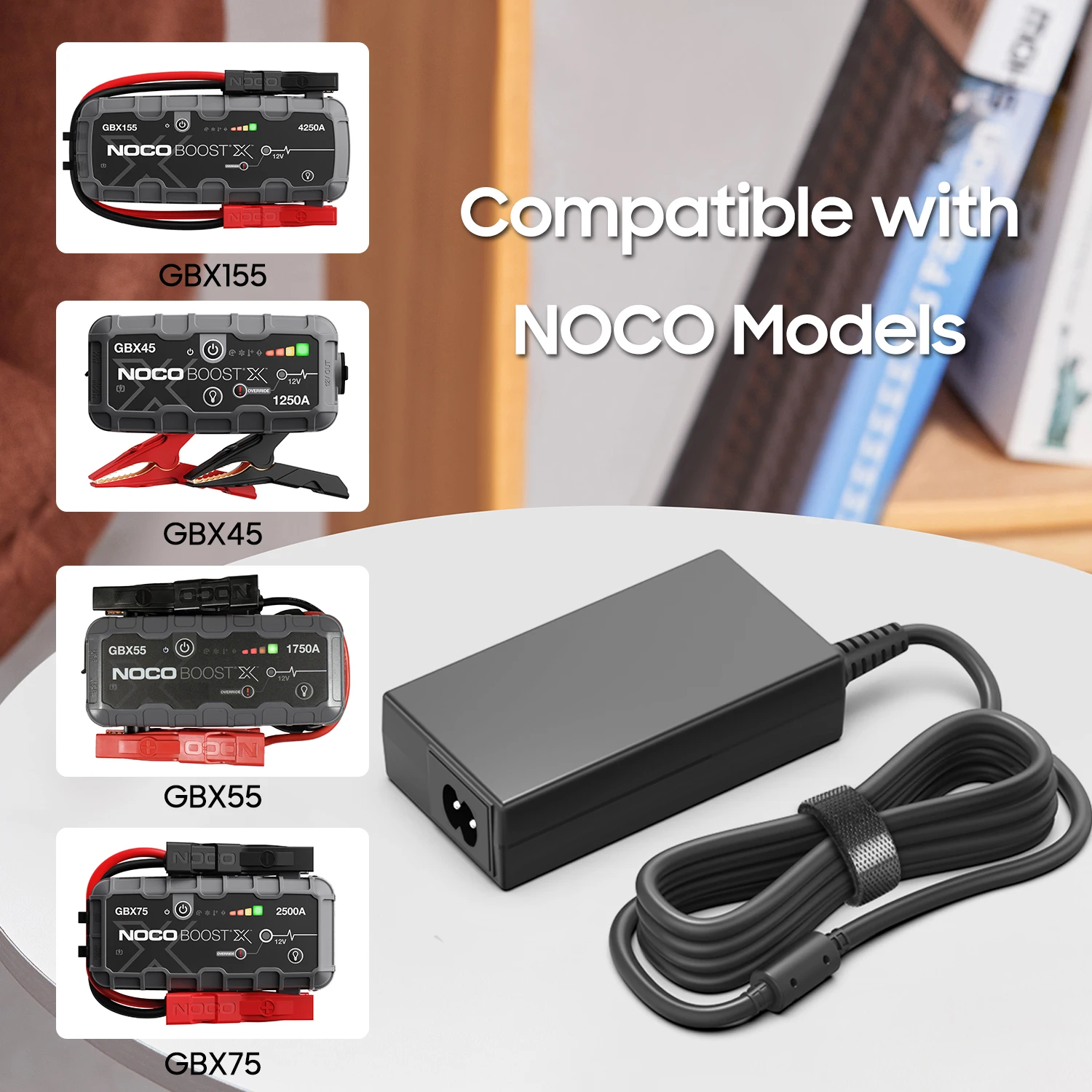 Caricatore 65W USB-C Per NOCO Boost X GBX45/GBX55/GBX75/GBX155 E Air AX65 – Alimentatore Compatibile Con Cavo Type-C