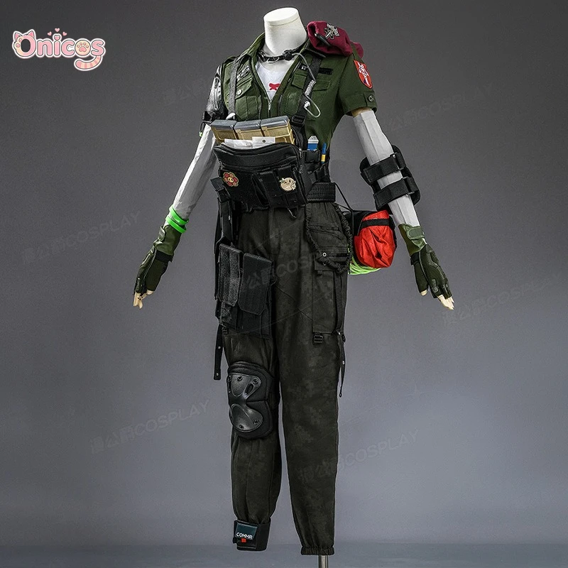 Disfraz de Cosplay de Delta Force Lina van der Meer, Conjunto Médico Militar de Onicos