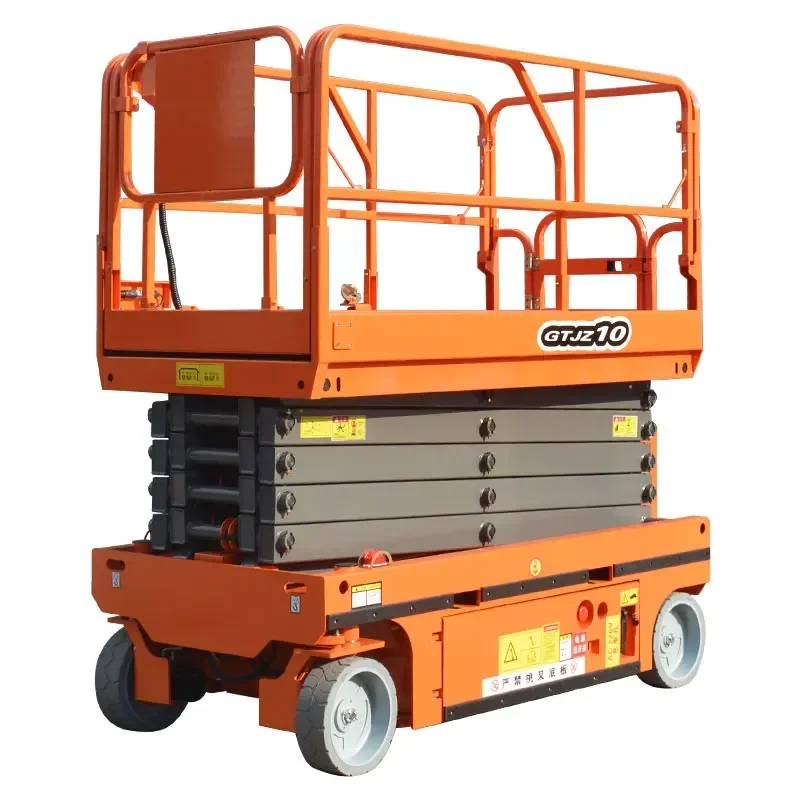 6m Self Propelled Scissor Lift  Aerial Working Platform  230-550kg Load Capacity  Battery Power Construction Maintenance Outdoor