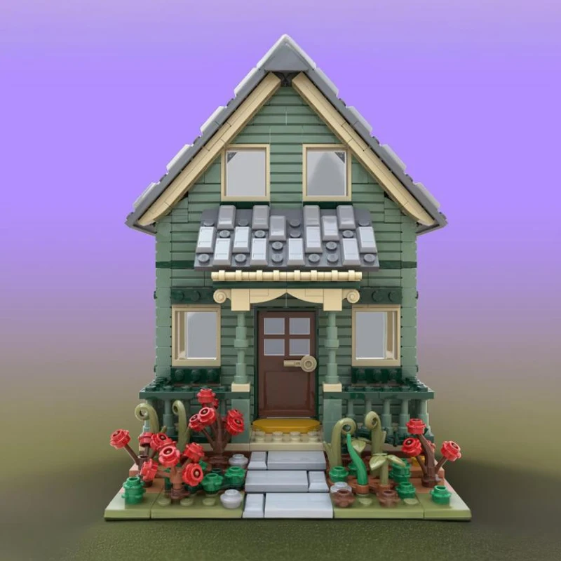 suburban home bricks modular neighborhood house blocks european home building store moc architecture unique display klocki