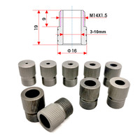 Woodworking Drill Sleeve for 3 In 1 Doweling Jig Pocket Hole Jig Drilling Locator Steel Quenching Wearable M14x1.5 3-10MM