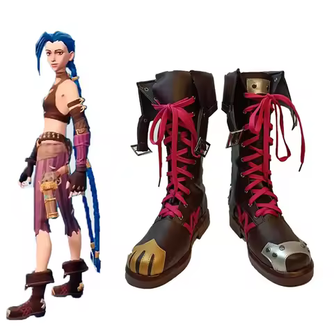 Game LOL Arcane Jinx Cosplay Shoes Props Boots Anime Halloween Party Costumes Accessories