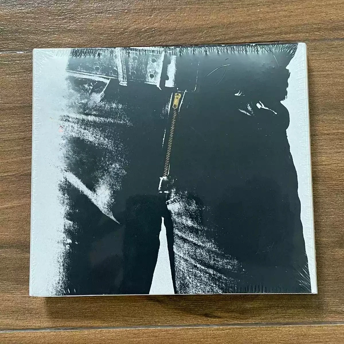 

70s Vintage Blues Rock CD Grainy Black White Denim Zipper Photography Cover Premium Collectible Disc for Classic Rock Lovers