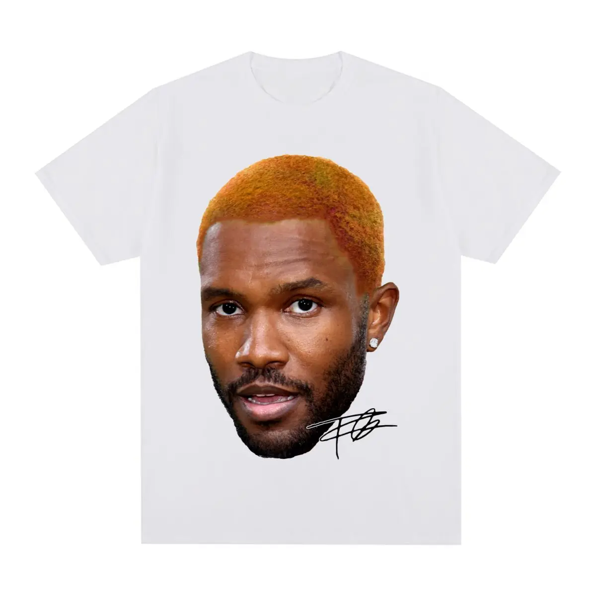 

Frank Blond Vintage T-shirt R&B Music Handsome Aesthetic Cotton Men T shirt New Tee Tshirt Womens Tops