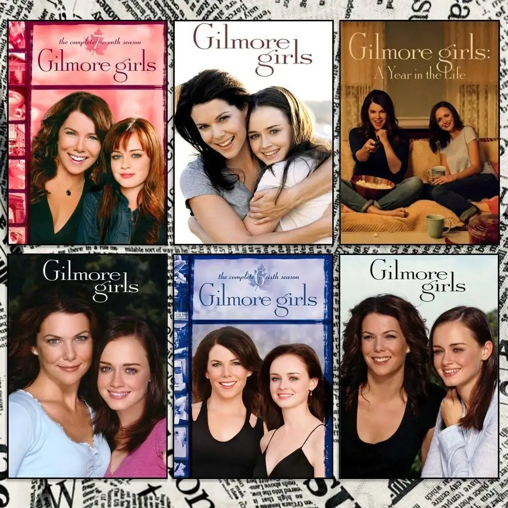 Lorelai x Rory Comedy G-Gilmore Girls Poster Wall Art Print Decorative Mural Home Decor Gift Unframed Customizable