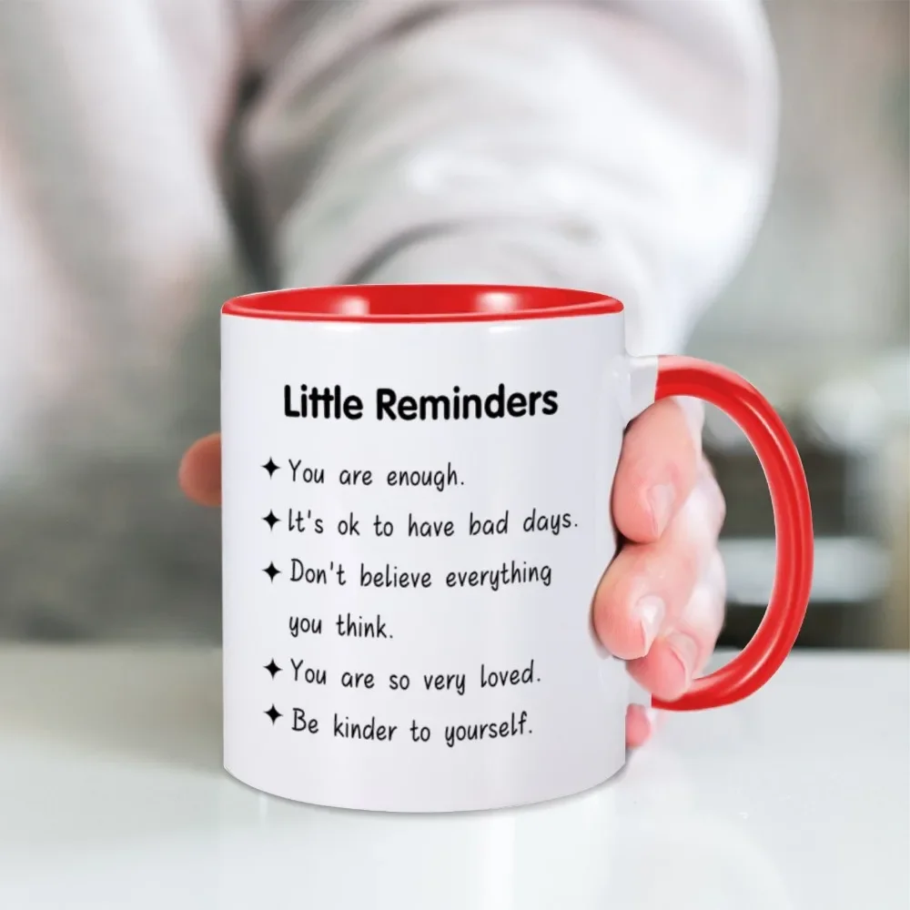 Appreciation Gift Coffee Mug Little Reminder Inspiration Tea Cup to Coworker Colleague Leaving Gift 11oz Ceramic Home Office Cup