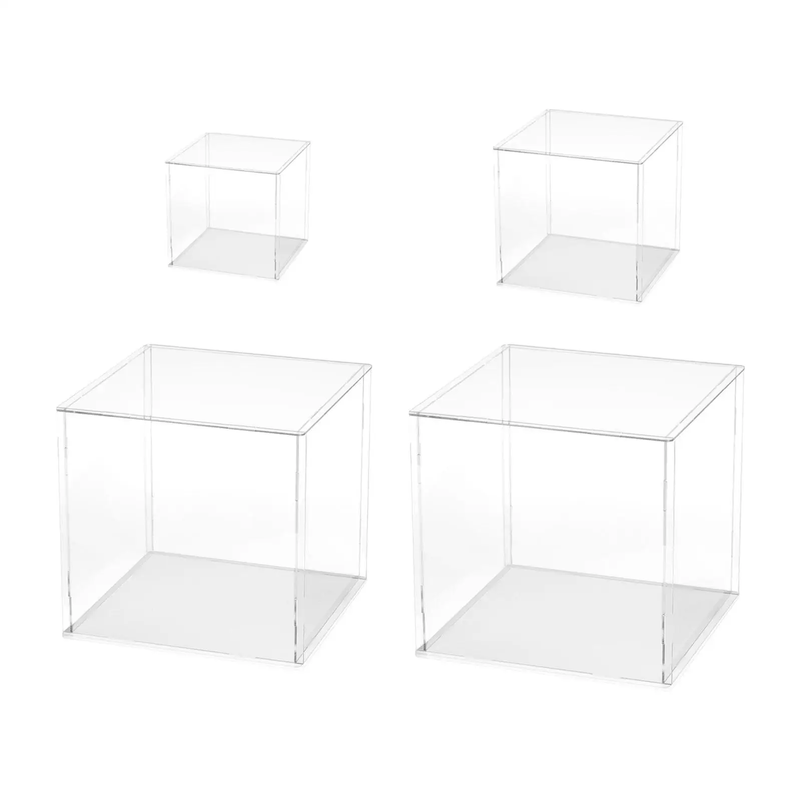 Display Case Clear Storage Cube Organizer Storage Box for Handbag Dolls Toys