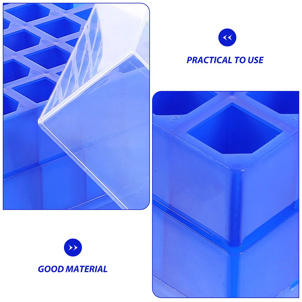 

2 Pcs Sampling Tube Freezer Box Test Tubes Storage Plastic Holder for Chemistry