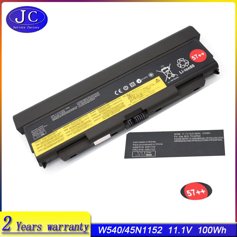 

JCLJF Laptop Battery for Lenovo ThinkPad T440P T540P W540 L440 L540 45N1152 45N1153 45N1149 45N1152 45N1145 45N1160 57+ 57++