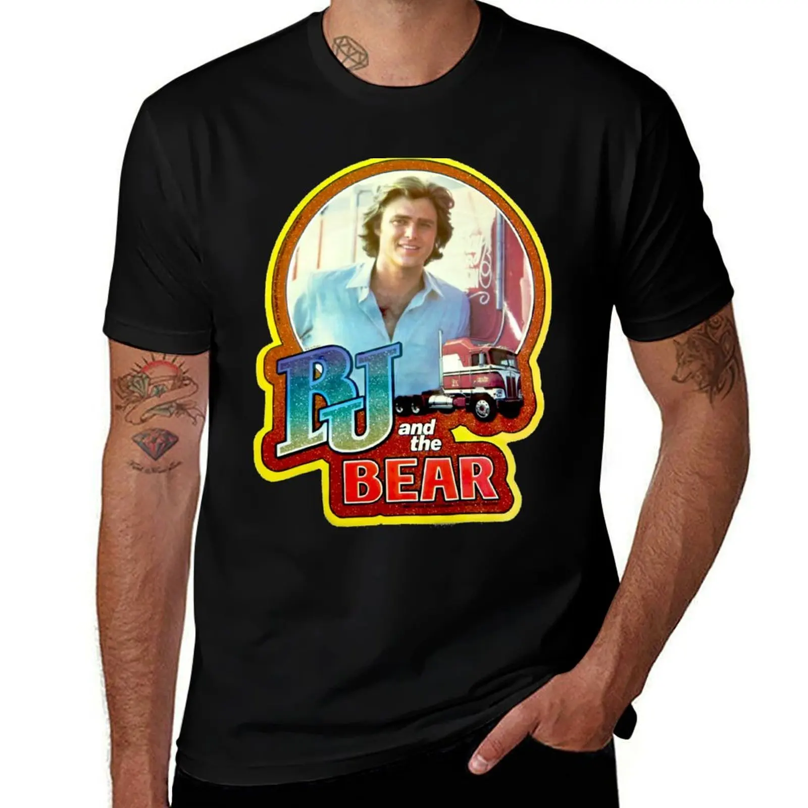 

Truckers Brotherhood From BJ And The Bear T-Shirt Big and Tall Solid Color T-Shirt