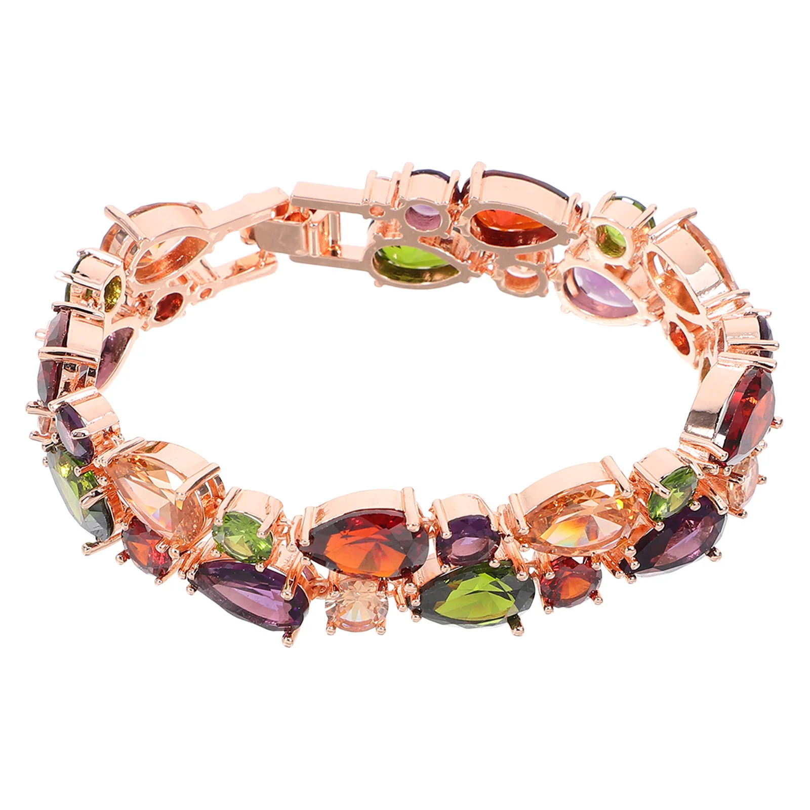 

Crystal Zircon Bracelet For Women Fashion Wristband Creative Colorful Hand Jewelry Decor Delicate Bangle Gift For Party Travel