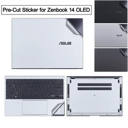 Anti Fingeprints Pre-Cut Vinyl Laptop Decal Sticker Film Cover for ASUS Zenbook 14 OLED 2023 UM3406 UX3404 UX3405 UX3402 UM3402