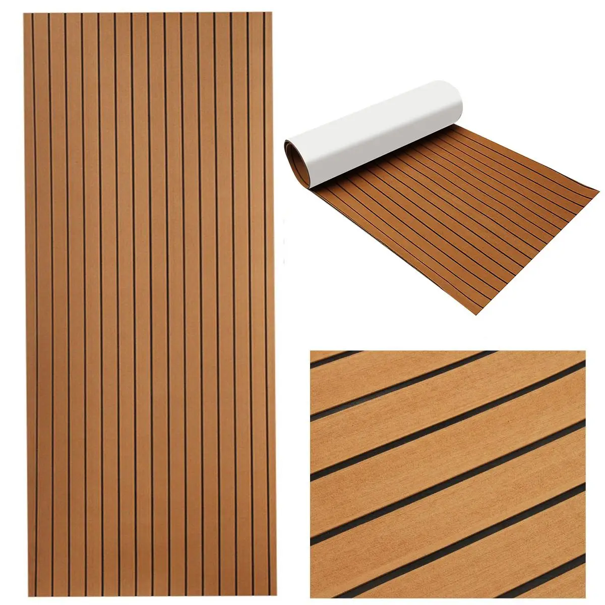 2300x900x6mm EVA Foam Boat Flooring Teak Foam Decking for Boats Marine Flooring Teak Yacht