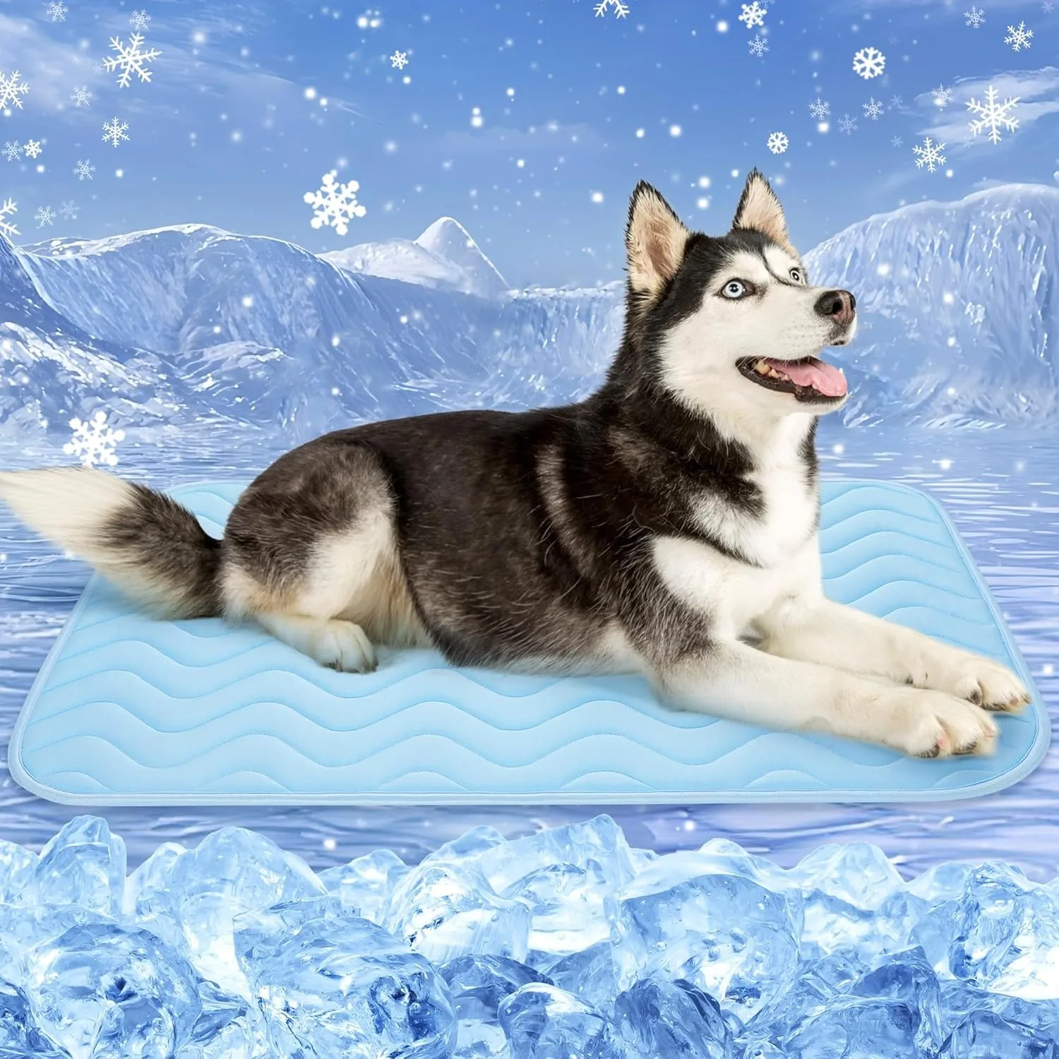 

Охлаждающая подставка для собак, портативная подушка для клетки для собак, моющийся матрас, (40 x 28 дюймов)