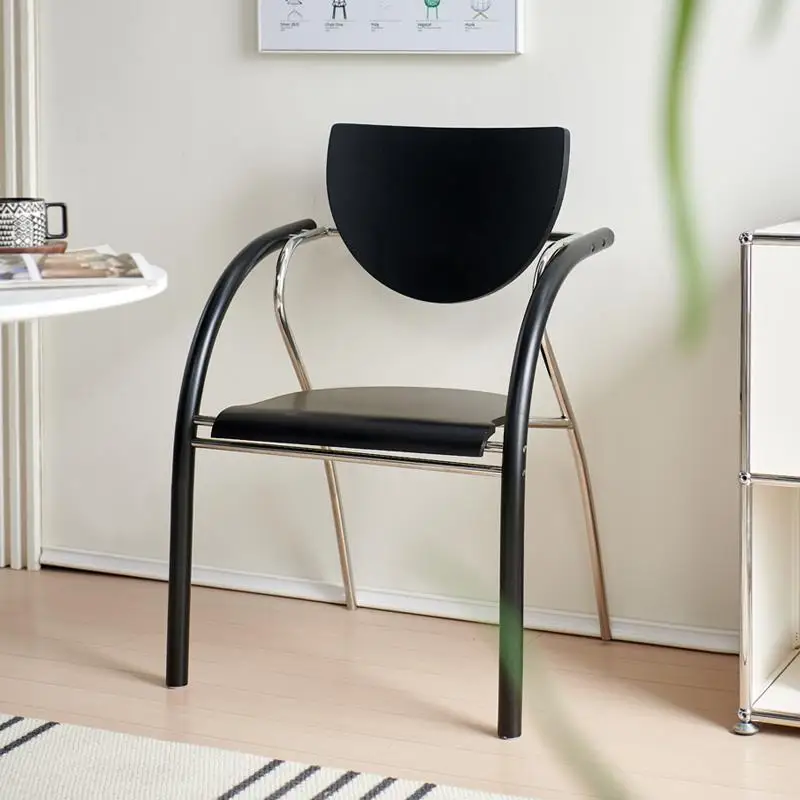 

Nordic dining chair modern simple living room home back chair medieval designer Internet celebrity casual dining table flying ch