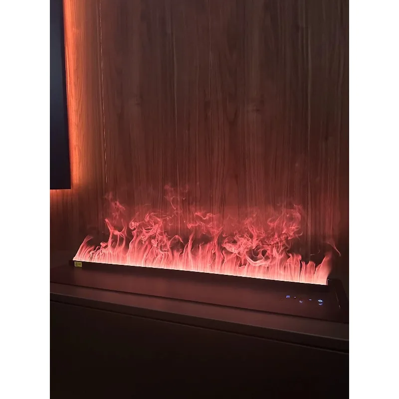 1500mm Smart LED Electric Fireplace With 3D Water Vapor Effect 9 Color Options Remote Control Modern Design For Indoor Use