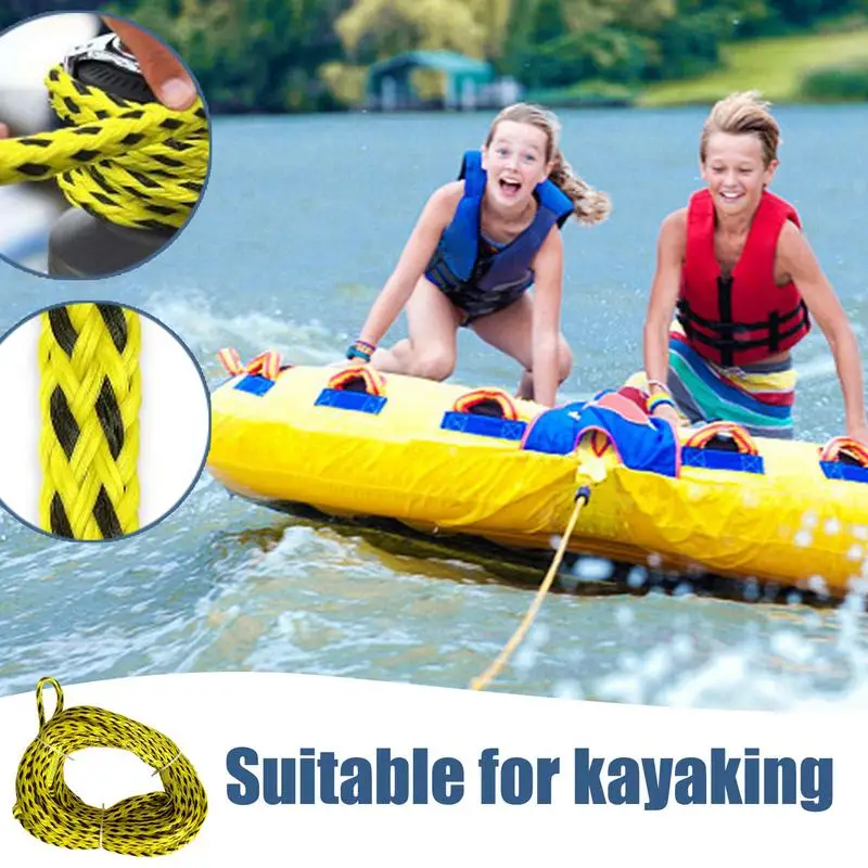 

Water Ski Rope Heavy Duty Floating Tube Tow Rope Sports Outdoor Supplies For Beach Swimming Snow Wakeboarding Kayaking