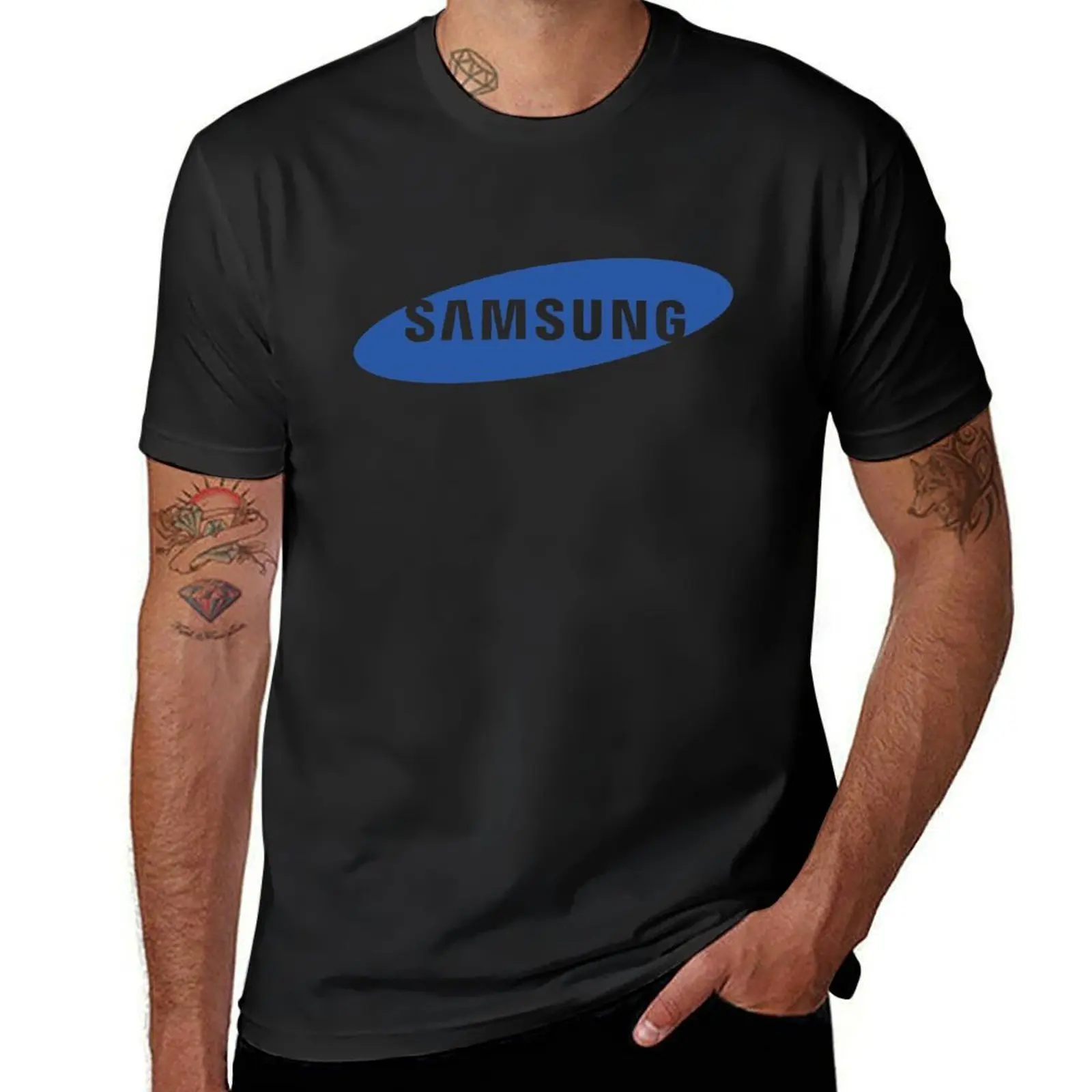 Samsung Logo T-Shirt aesthetic clothes vintage cute tops oversized t shirt men