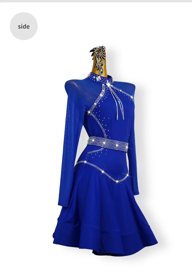 Lateinamerikanisches Tanzkleid für Damen, Wettbewerbskleid 2026, Sexy Outfit, Kabarett, Sport, Party, Ballsaal, Elegante Mädchen, Abschlussball, Karnevalskostüm – Detail 8