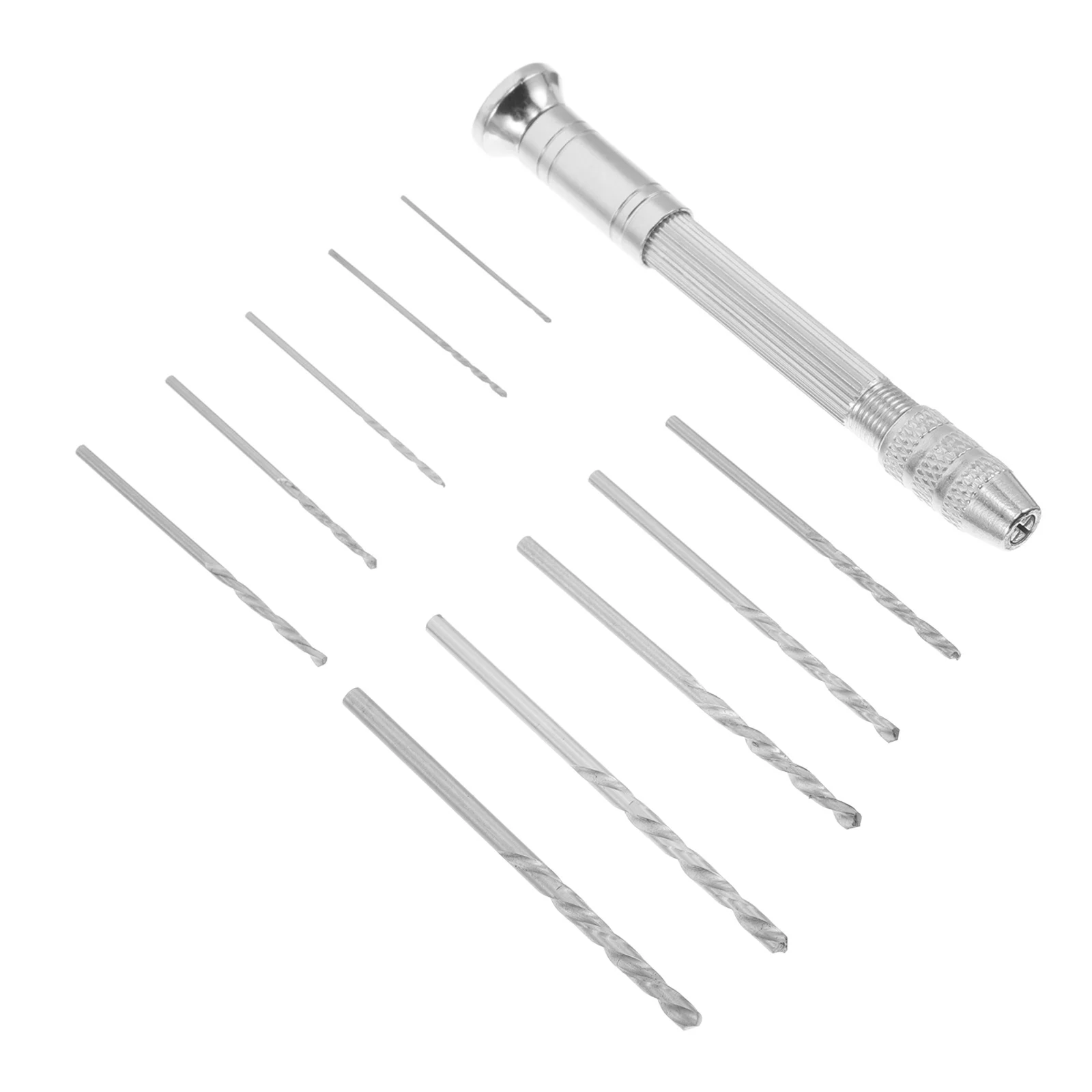 

1Set Professional Nail Drill Multiple Bits Manual Hand Drill Charm Piercing Tool Nail Art Supply Manicure Supply