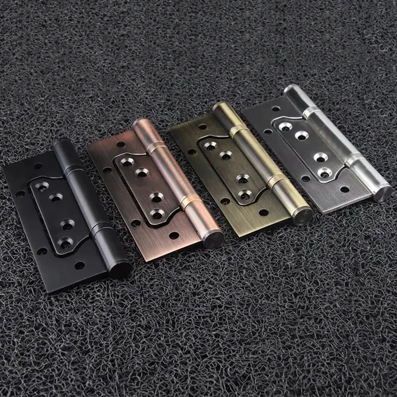 

3 шт., высокое качество, 4 "x 4" из нержавеющей стали, толщина 3,0 мм, бесшумный подшипник, матовые дверные петли + винты, 6 цветов на выбор
