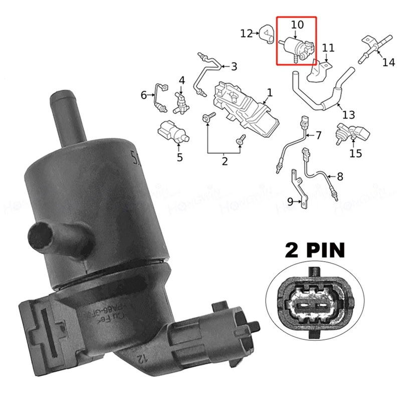 Vapor Canister Purge Control Valve 28910-3F700 For Hyundai I30 Solaris 2 HCR Kia Rio FB Ceed G4FG Accessories Component Parts