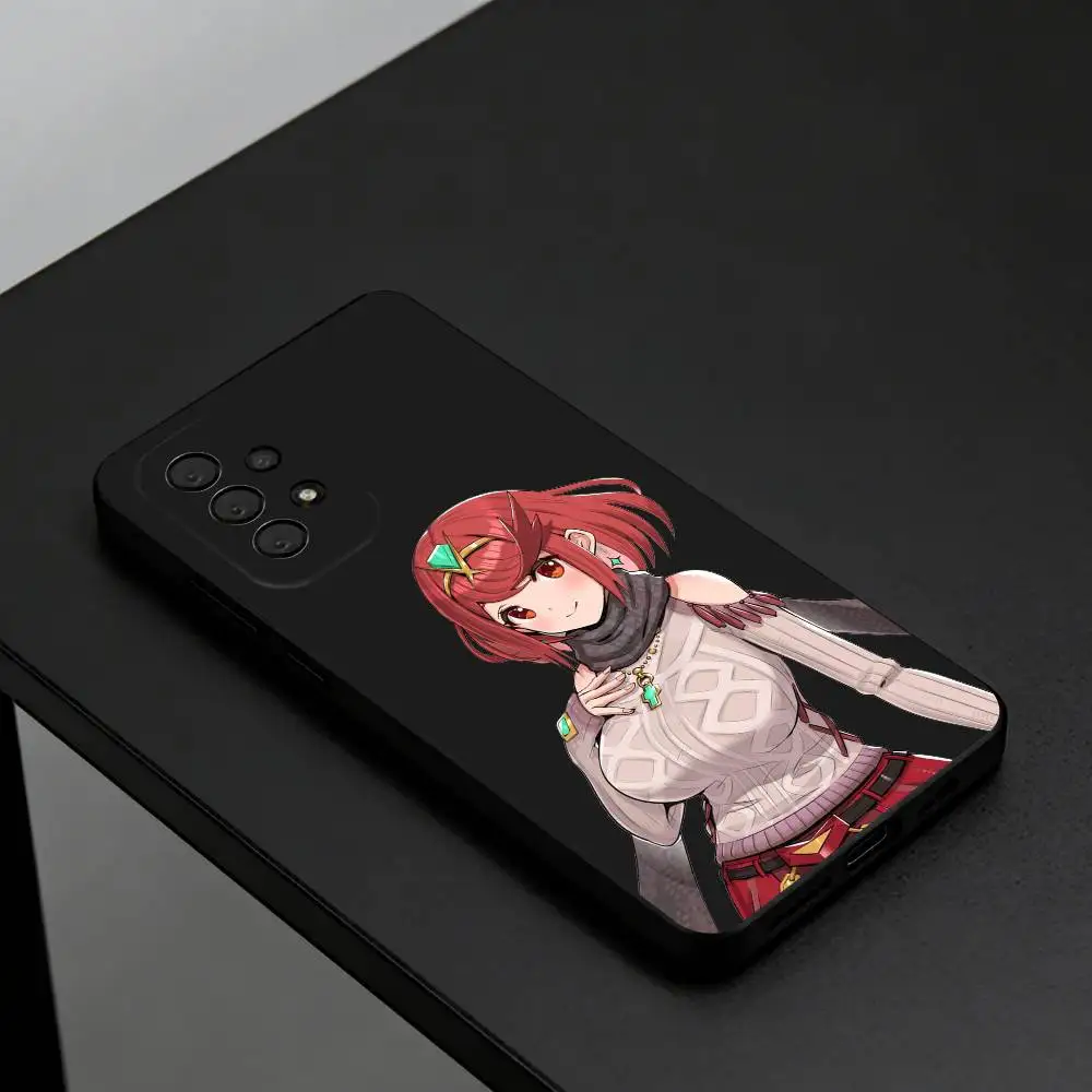 Xenoblade Chronicles 2 Pyra Phone Case For Samsung S26,S25,S24,S23,S22,S21,Plus,lite Soft Black Shell