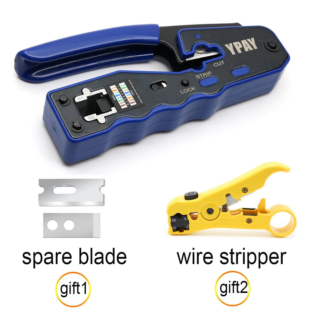 

rj45 crimper network tools pliers cat5 cat6 8p rg rj 45 ethernet cable Stripper pressing wire clamp tongs clip rg45 lan crimping