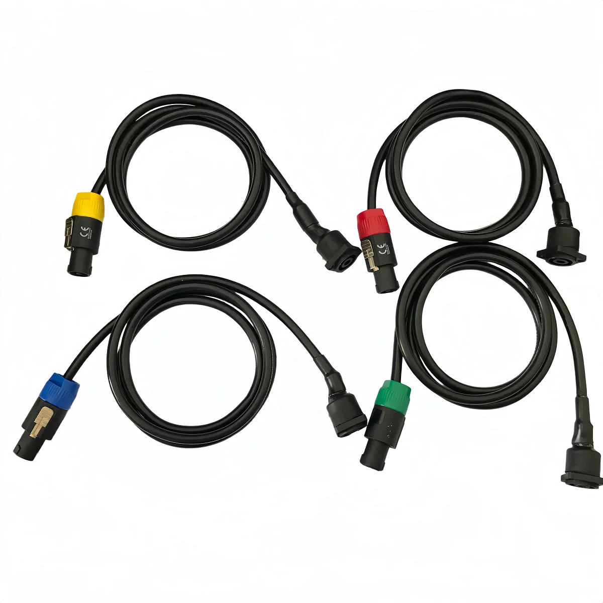 4pcs-2-25-square-copper-clad-aluminum-speaker-cables-cabinet-panel-female-connector-to-speakon-male-connector-cable-high-power-audio-extension-cable-for-stage-speakers-color-coded-connectors