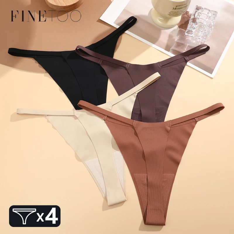 4PcsSet Seamless Ultra-thin Underwear Women Sexy Thin Belt Panties Female High…
