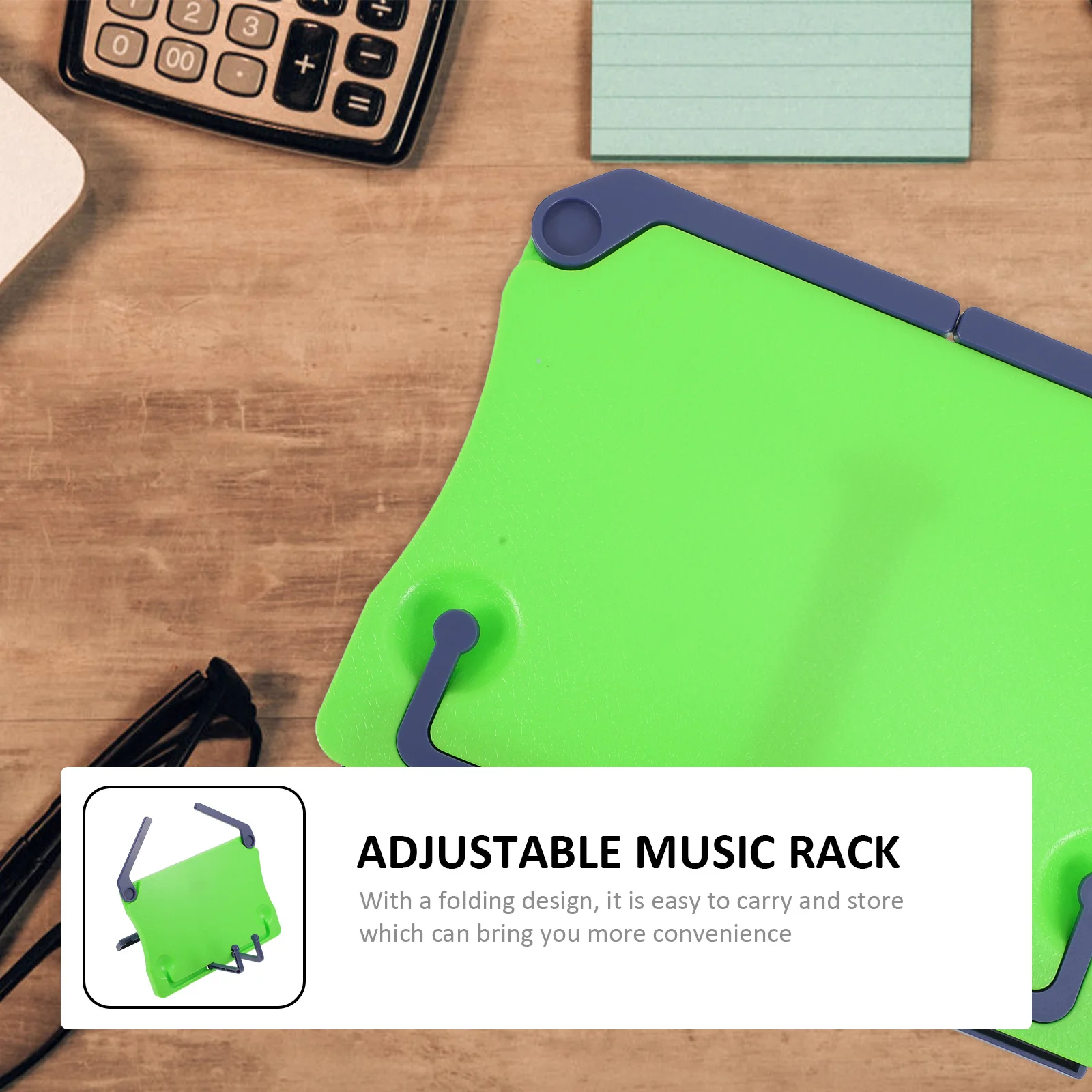 

2pcs Portable Music St Foldable Abs Durable Adjustable Rack Bookshelf Stable Craftsmanship Dirt Resistant Guitar