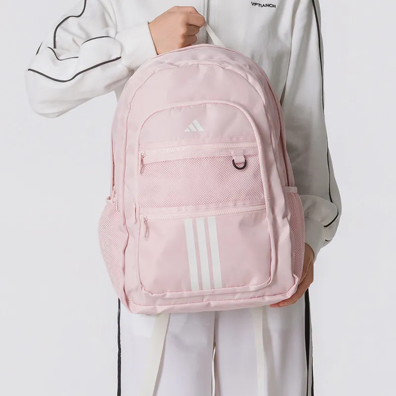 Adidas backpack original women's bag student schoolbag fashion casual backpack pink KZ0001-1