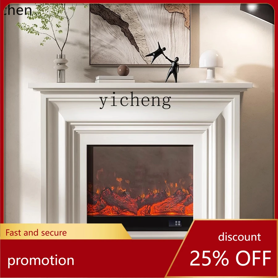 HXL モダンでシンプルなリビングルームの装飾キャビネット ミニマリストの白いマントルシミュレーション家具